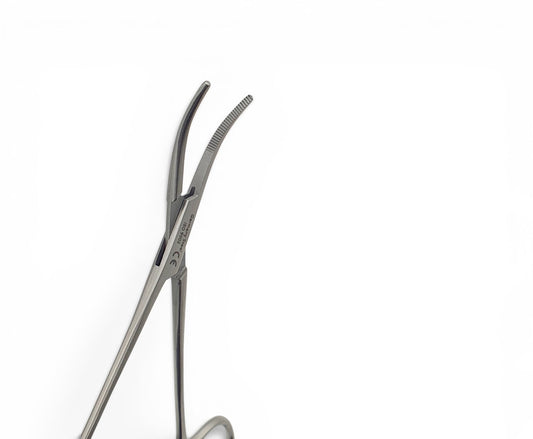 Pinza Kelly curva 14cm - Acero alemán
