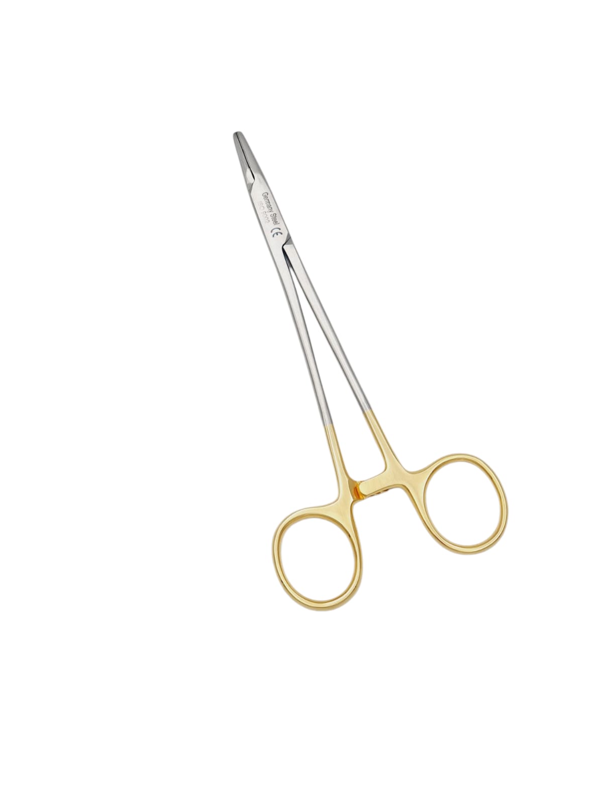 Porta agujas con tugsteno 18cm. - Acero alemán