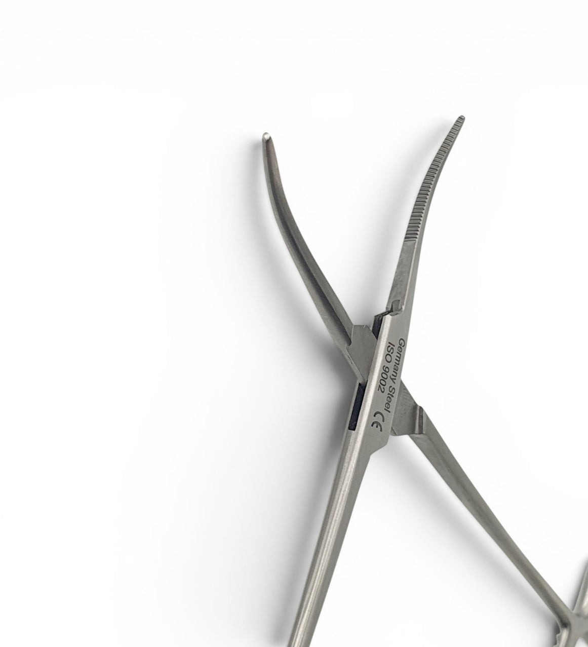 Pinza Kelly rankin curva 16cm.-Acero alemán