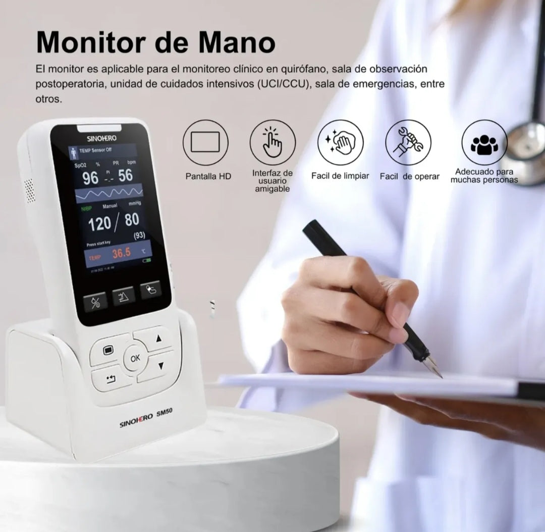 Monitor de signos vitales portátil SM50 Adulto