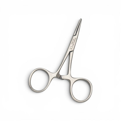 Pinza halstead mosquito recta 9cm.-Acero alemán