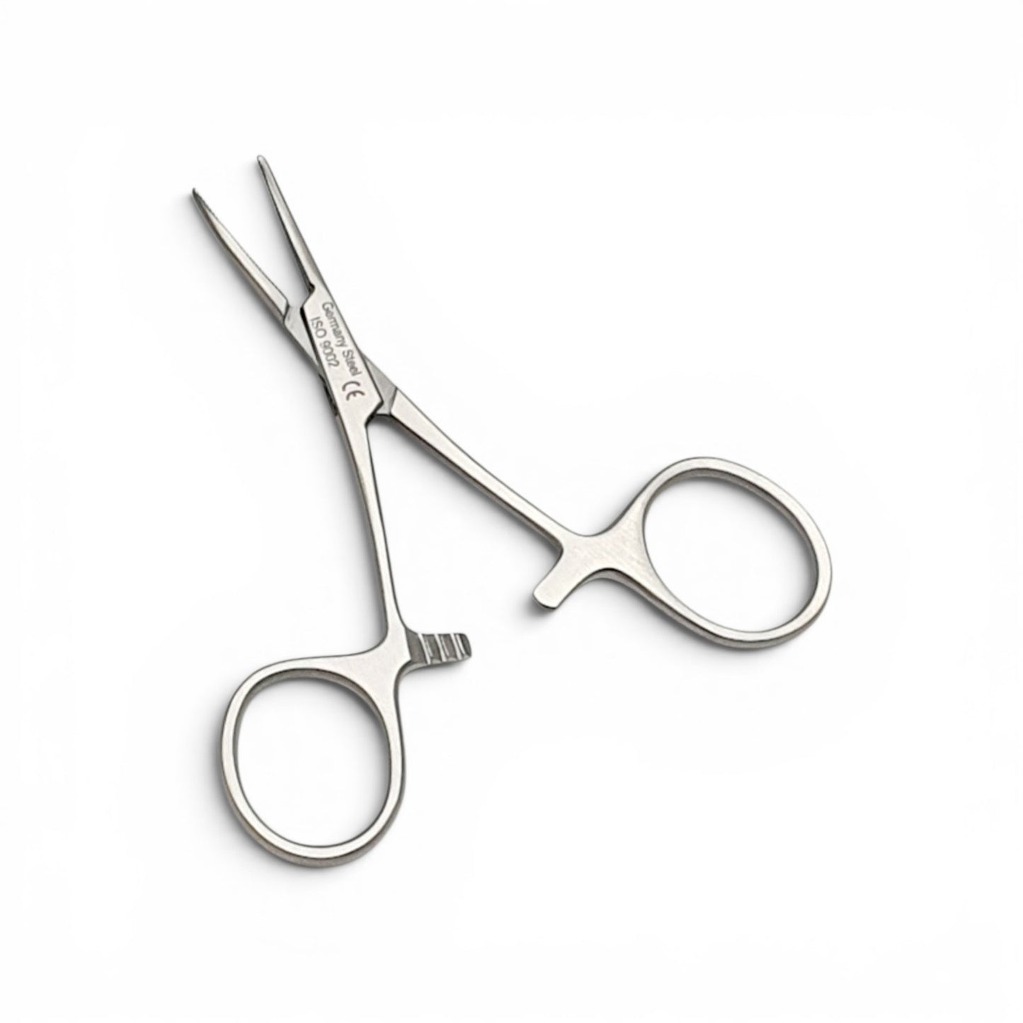 Pinza halstead mosquito curva 9cm - Acero alemán