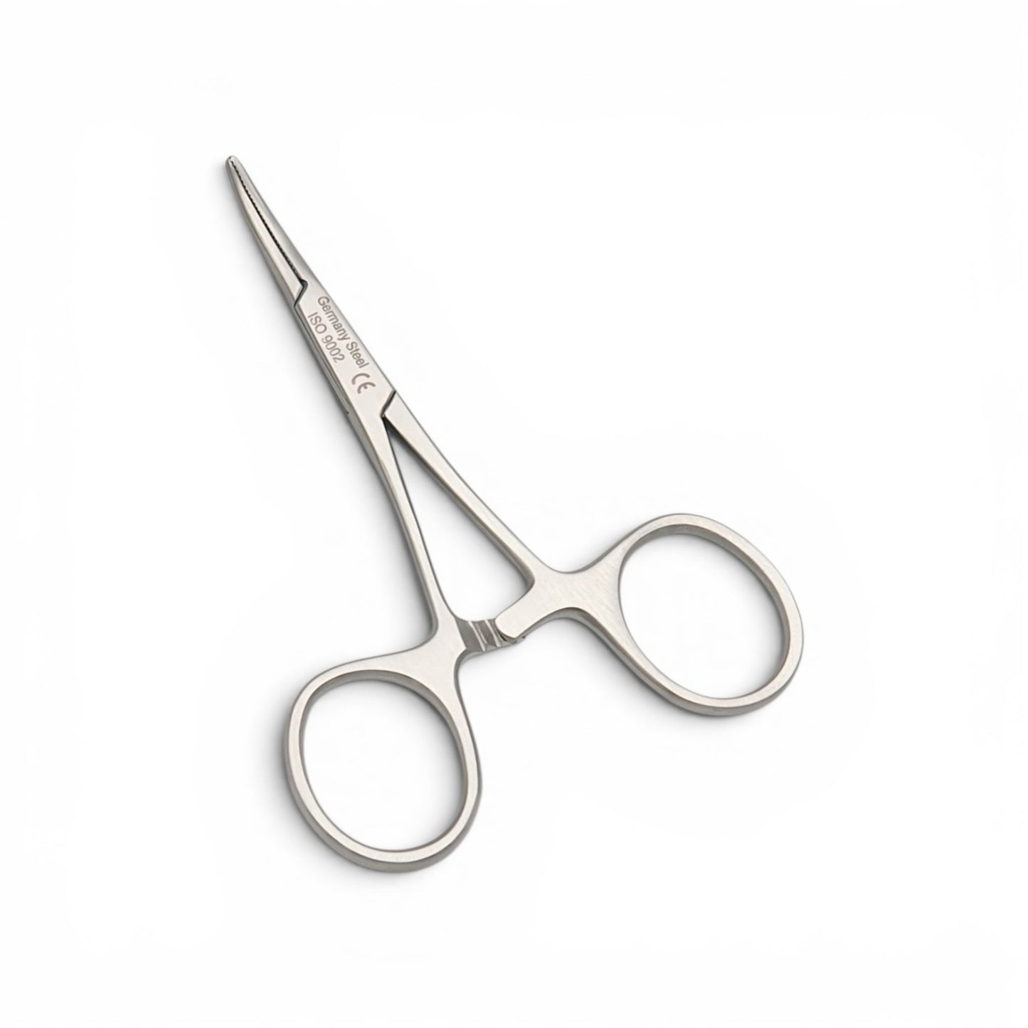Pinza halstead mosquito curva 9cm - Acero alemán