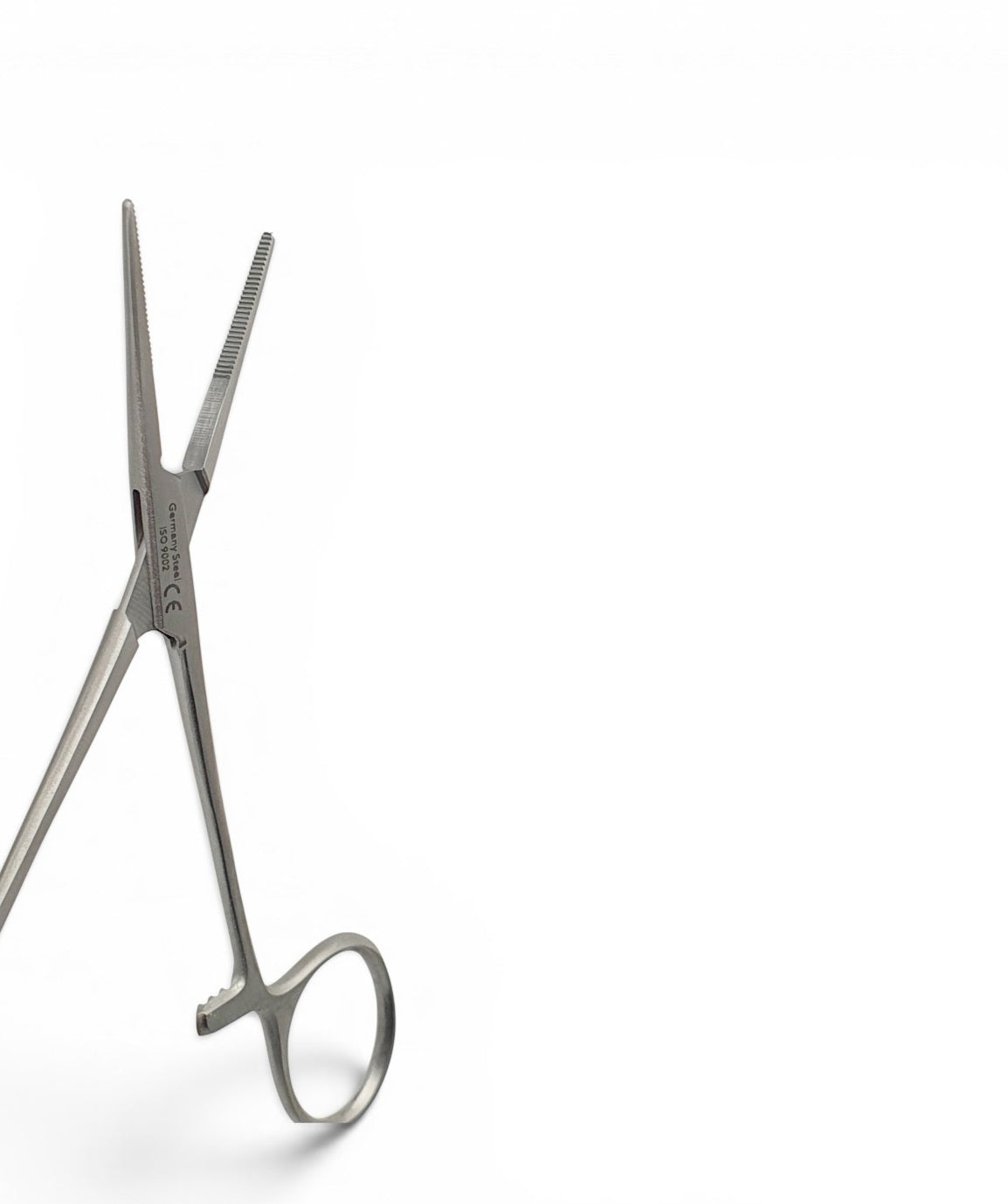 Pinza Kelly recta 14cm. - Acero alemán