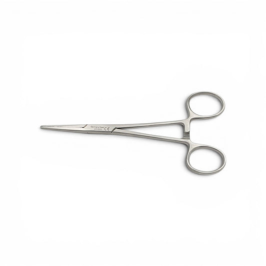 Pinza Kelly recta 14cm. - Acero alemán