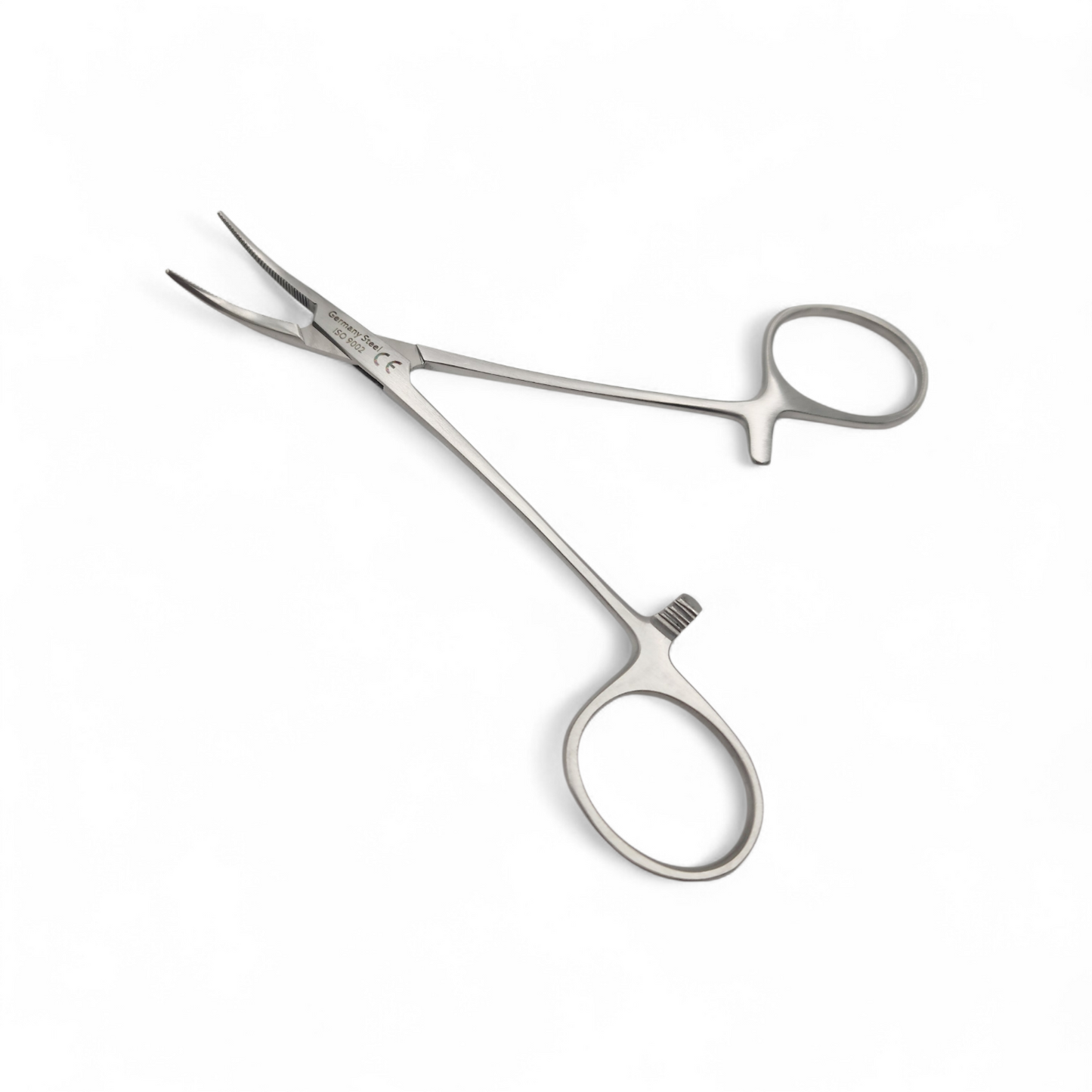 Pinza halstead mosquito curva 12cm - Acero alemán