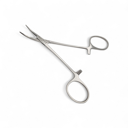 Pinza halstead mosquito curva 12cm - Acero alemán