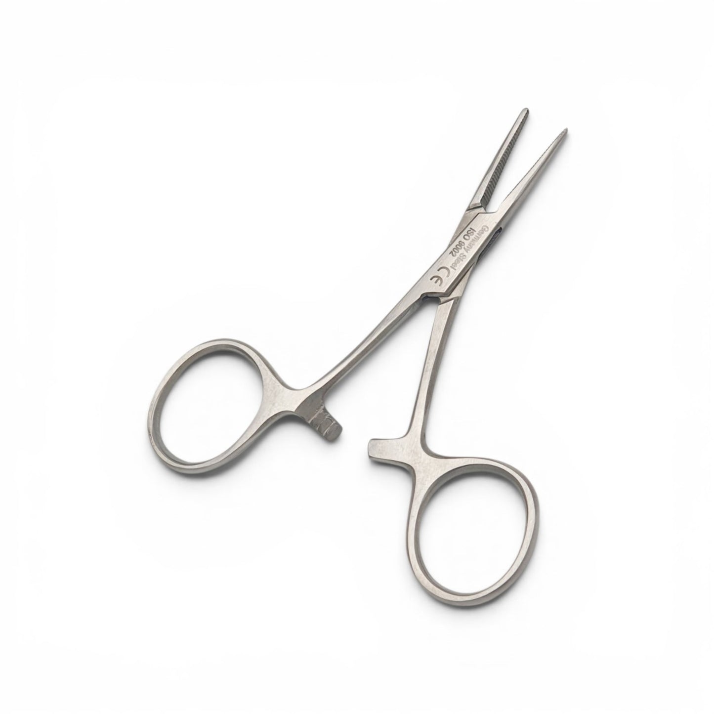 Pinza halstead mosquito recta 9cm.-Acero alemán