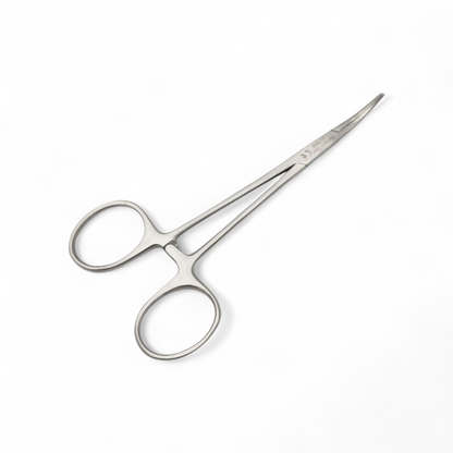 Pinza halstead mosquito curva 12cm - Acero alemán