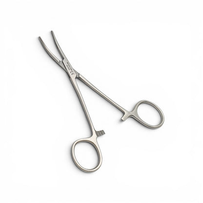 Pinza Kelly curva 14cm - Acero alemán