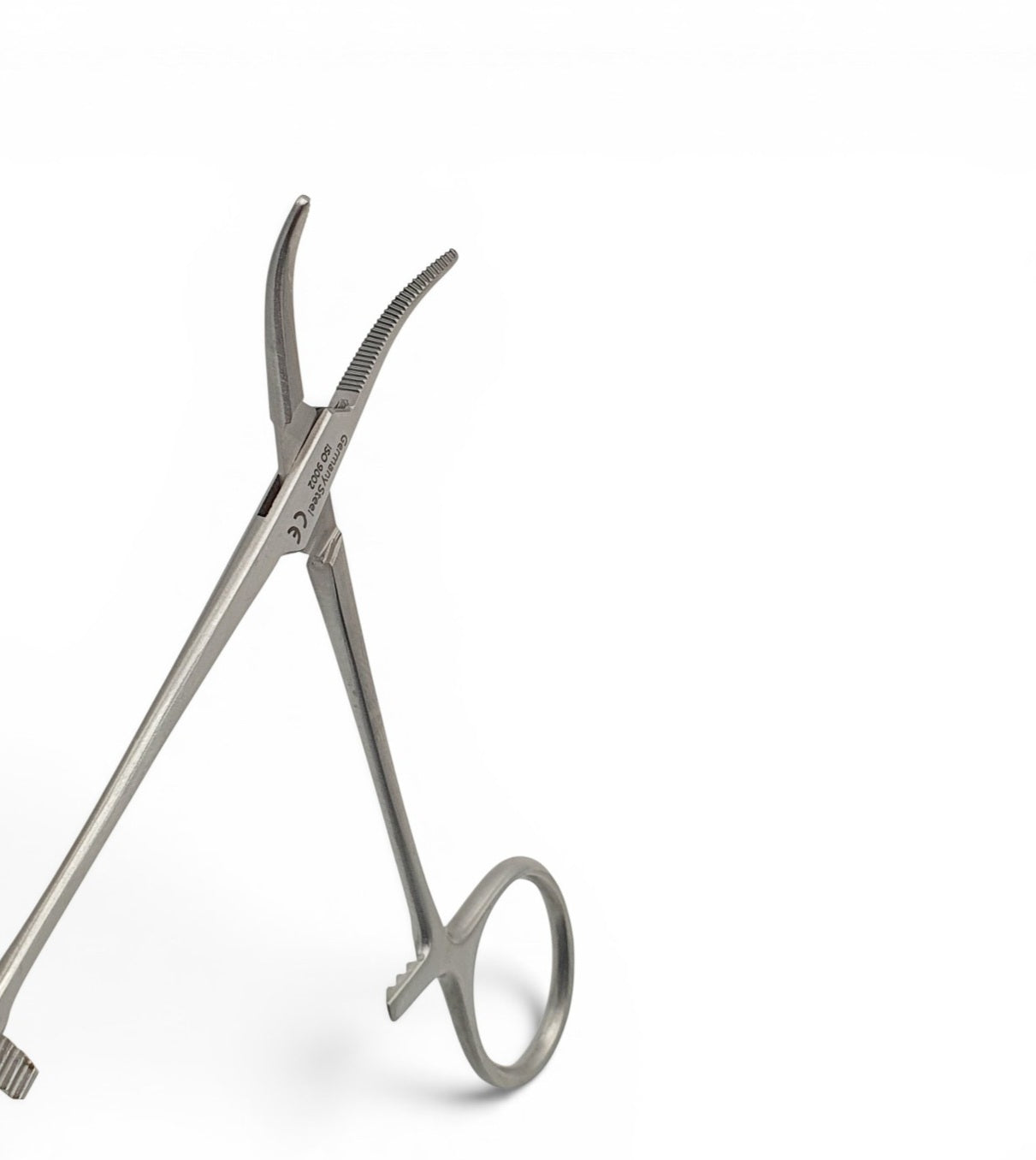 Pinza halstead mosquito curva 12cm - Acero alemán