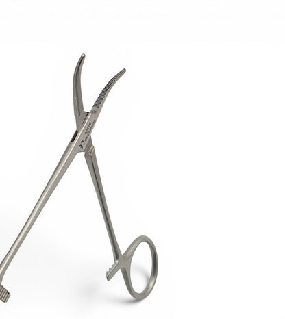 Pinza halstead mosquito curva 12cm - Acero alemán