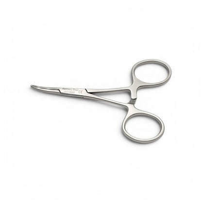 Pinza halstead mosquito curva 9cm - Acero alemán