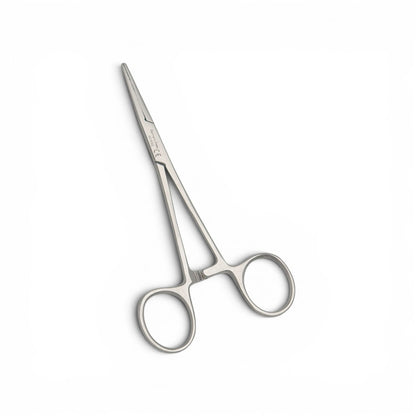 Pinza Kelly recta 14cm. - Acero alemán