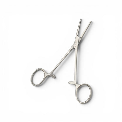 Pinza Kelly recta 14cm. - Acero alemán