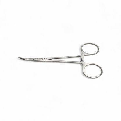 Pinza halstead mosquito curva 12cm - Acero alemán