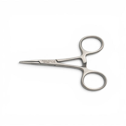 Pinza halstead mosquito recta 9cm.-Acero alemán