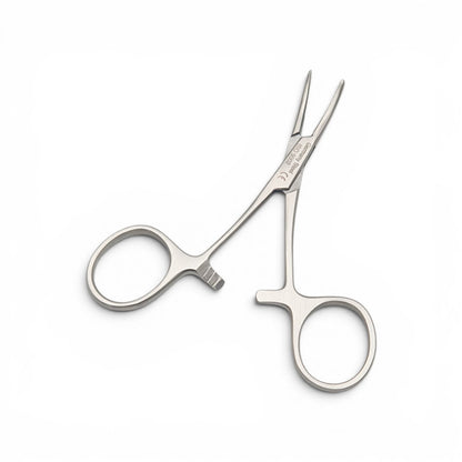 Pinza halstead mosquito curva 9cm - Acero alemán