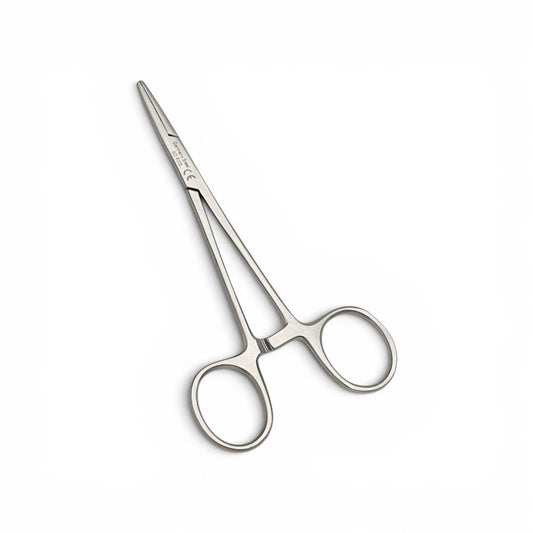 Pinza halstead mosco recta 12cm - Acero alemán