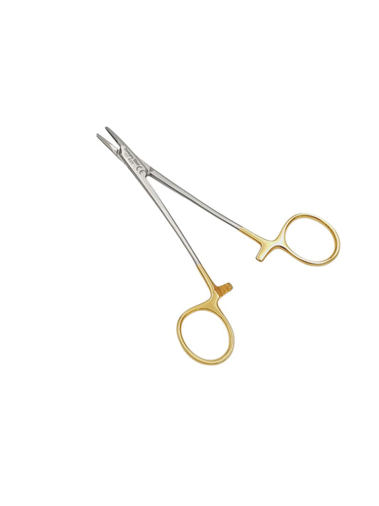 Porta agujas mayo hegar con tugsteno 12cm. - Acero alemán