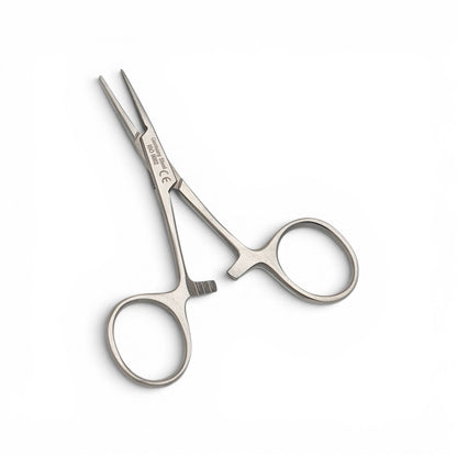 Pinza halstead mosquito recta 9cm.-Acero alemán