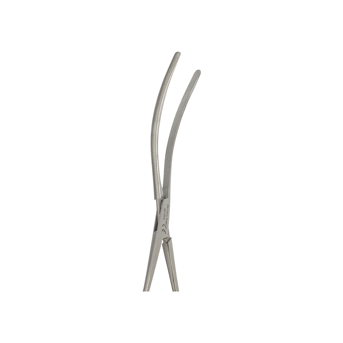 Clamps intestinal curva 23cm. - Acero alemán